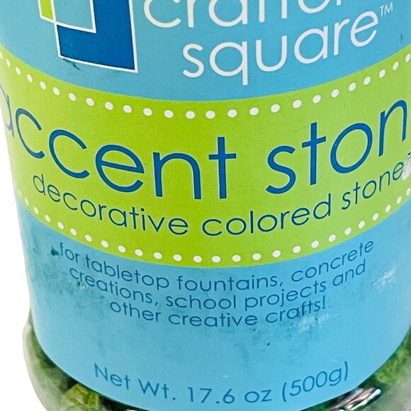 Crafter's Square Accent Stones Decorative Colored Stones 17.6 Oz Green - Picture 7 of 7